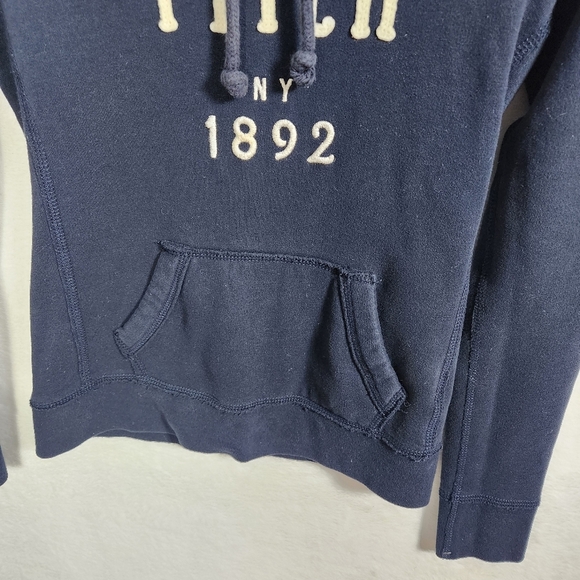 Abercrombie & Fitch Navy Blue Hoodie size Small - Picture 3 of 9